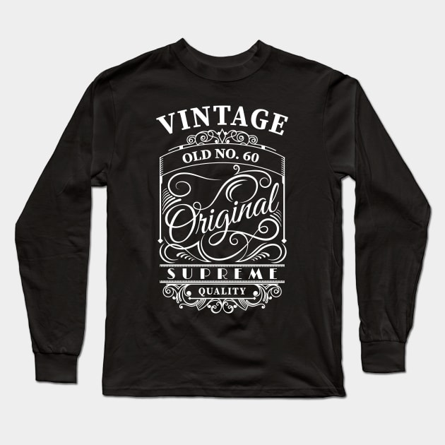 Vintage Old N°60 Long Sleeve T-Shirt by captainmood